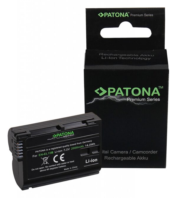 Premium Battery NIKON 1 V1 EN-EL 15 EN EL-15B ENEL 15 D7000 D800 D600 Z6 Z7