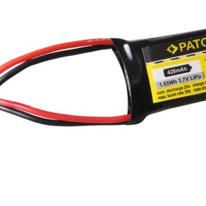 RC Battery 3,7V 420mAh Walkera Li-Polymer fur Hubsan X4, Galaxy Visitor, Wal