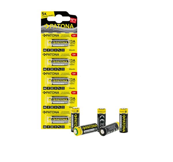 5 pieces 12V alkaline battery 23A A23 V23GA E11A MN21